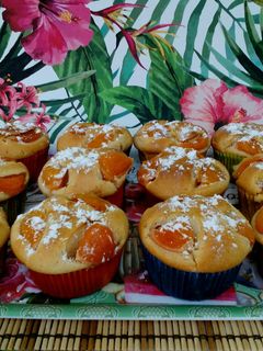 Barackos muffin recept fotója