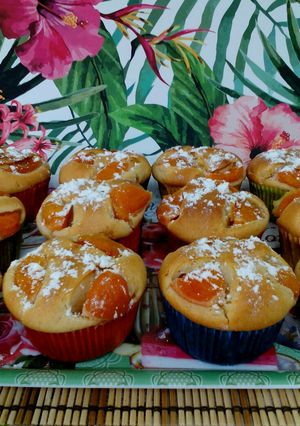 Barackos muffin recept fotója