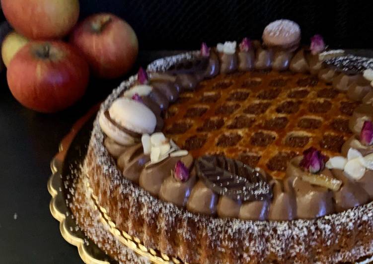 Torta di Mele e Avena Fit... con Crema al Cioccolato