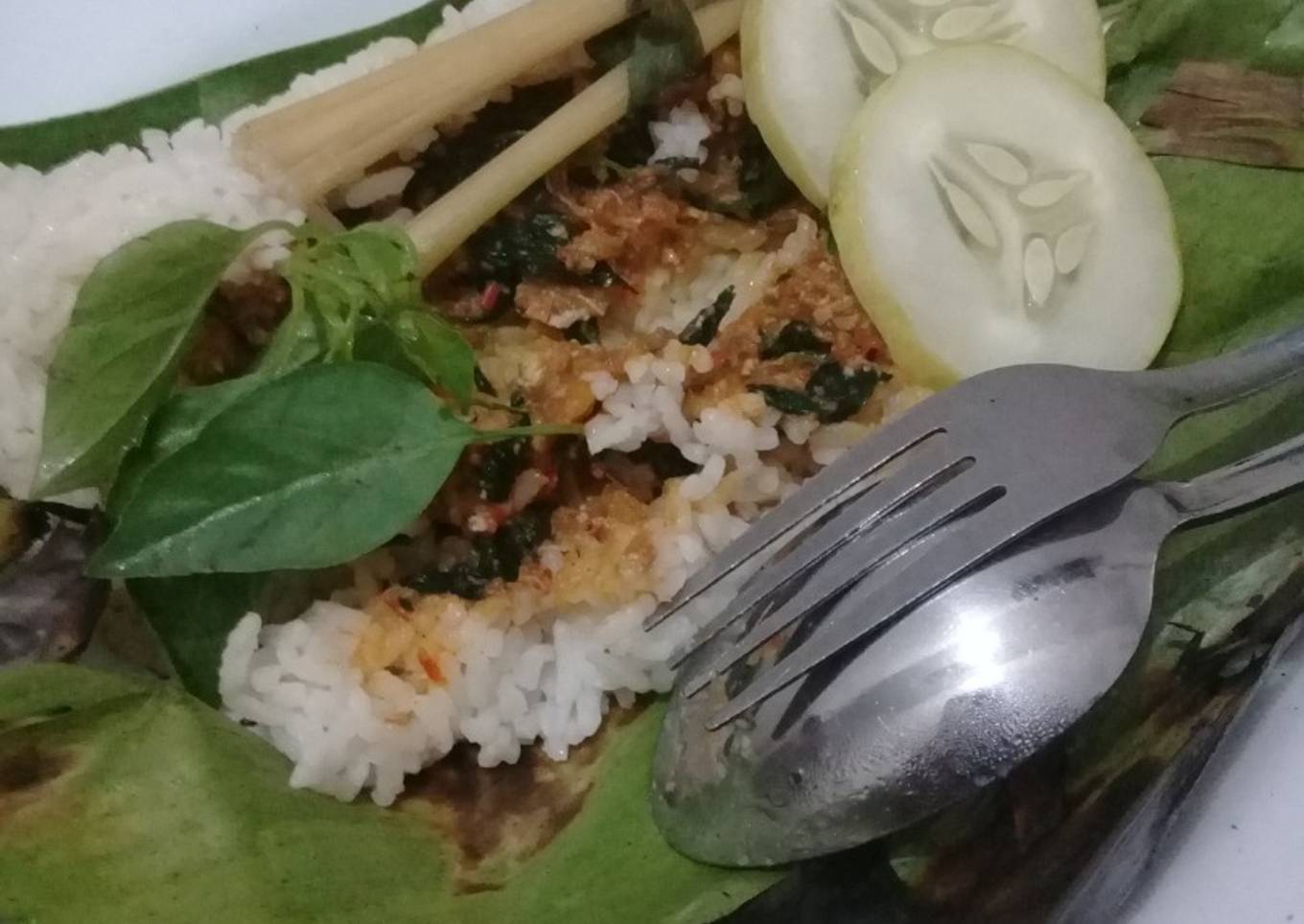 Nasi Bakar Telor Kepiting