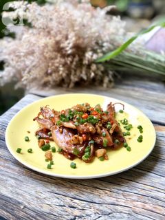 Hình của món Mực Muối Ram Tỏi Ớt.