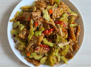 Foto resep Tumis Tempe Pare Teri (tips anti pahit)