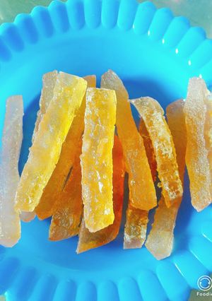 Hình của món Mứt vỏ bưởi.