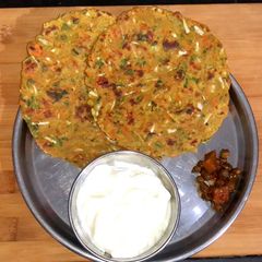 Sorghum masala roti A picture of Sorghum masala roti.