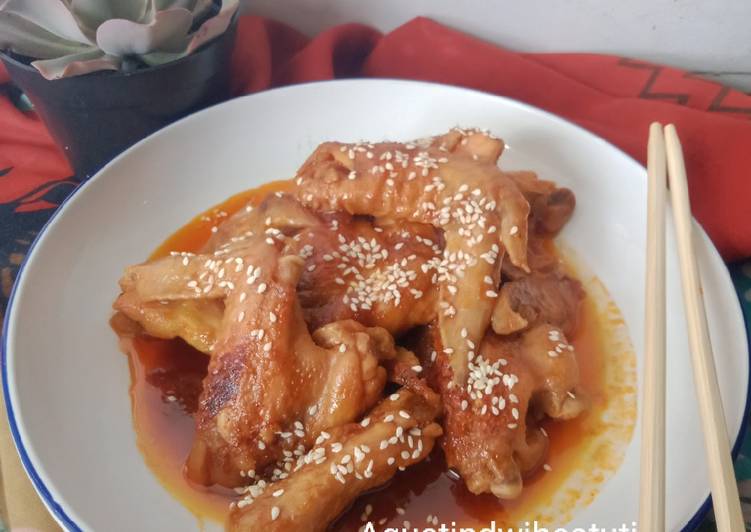 makanan Sayap Ayap Bumbu Pedas aka Maen Dakbal Anti Gagal