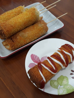 Foto resep Corndog Roti Tawar