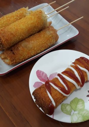 Foto resep Corndog Roti Tawar