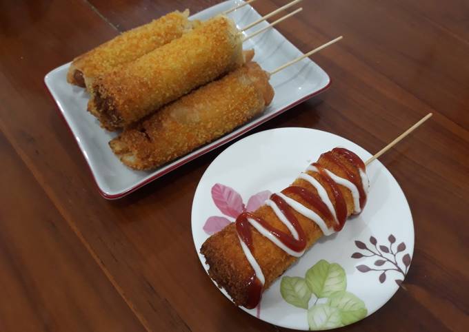 Cara Memasak Corndog Roti Tawar Anti Gagal