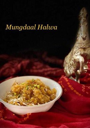 A picture of Mung dal Halwa.