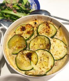 trứng hấp rau củ