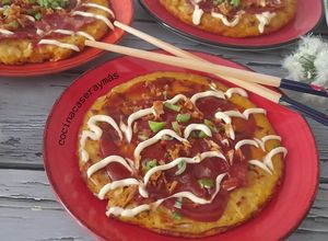 Foto principal de Okonomiyaky -tortilla japonesa-