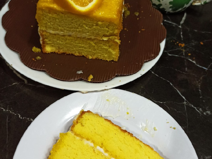 Standar Resep termudah membuat Orange cake with lemon glaze dijamin nikmat