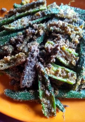 A picture of Kurkure bhindi.
