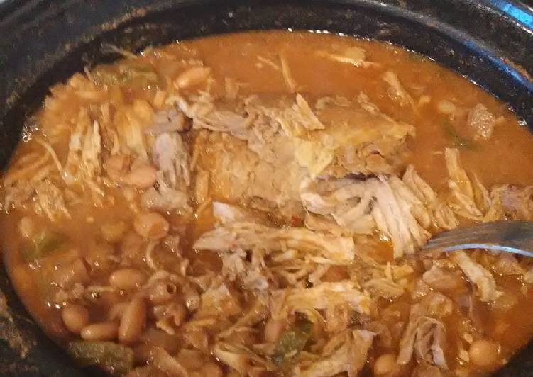 Crockpot Pulled Pork Chili