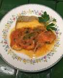 Camarones en salsa de tomate