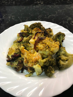 Una foto de Verduras con especias al horno