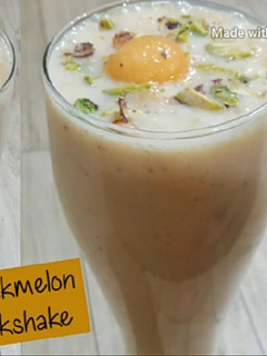 A picture of Musk Melon Milk Shake.
