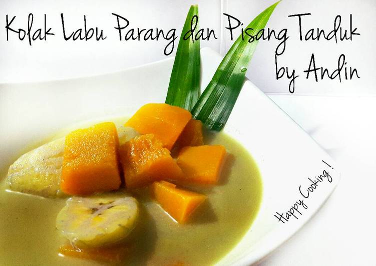 Kolak Labu Parang dan Pisang Tanduk