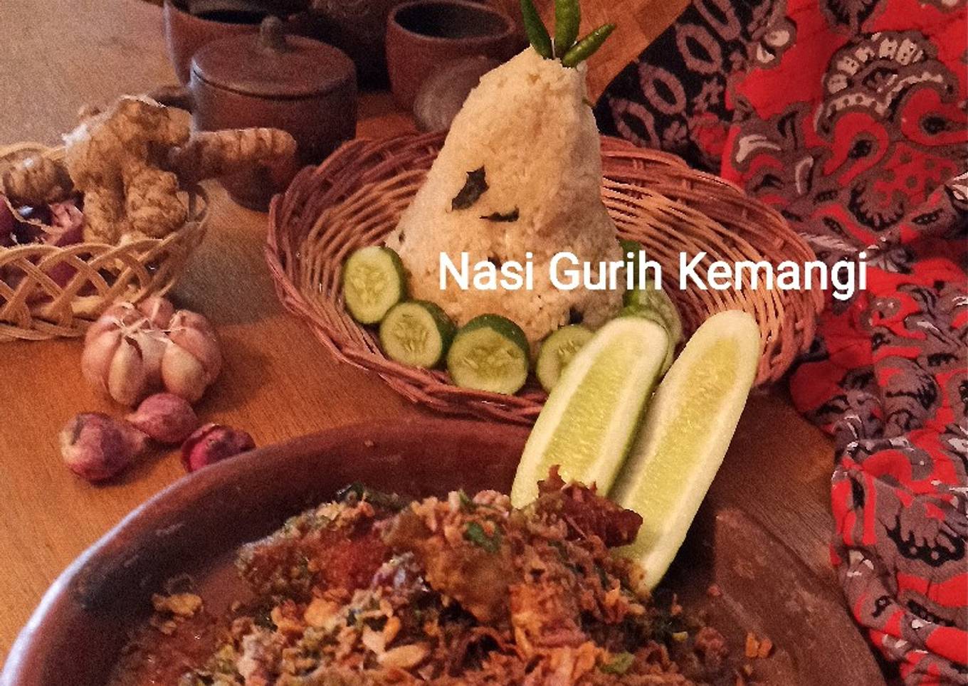 Nasi Gurih Kemangi Ayam Goreng Cabe Ijo