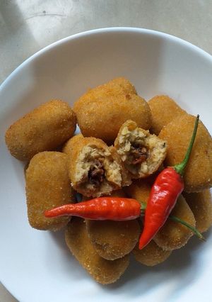 Foto resep Kroket tempe isi teri pedes