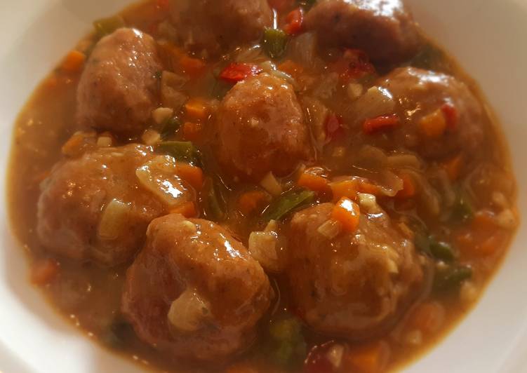 Albóndigas al curry de madrás