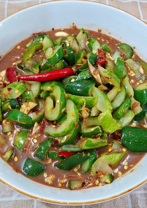Hình của món Dưa gang trộn mắm nêm.