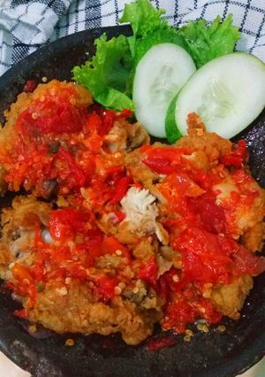 Foto resep Ayam Geprek Njerit