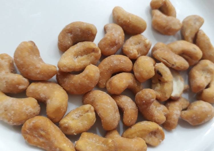Simple Way to Prepare Quick Coated Cashew nuts