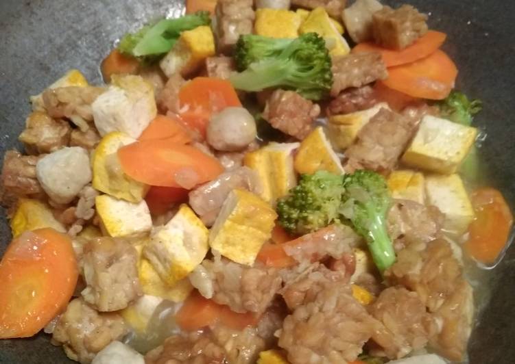 Resep Tumis sayur, tahu, tempe ala dapurku Anti Gagal