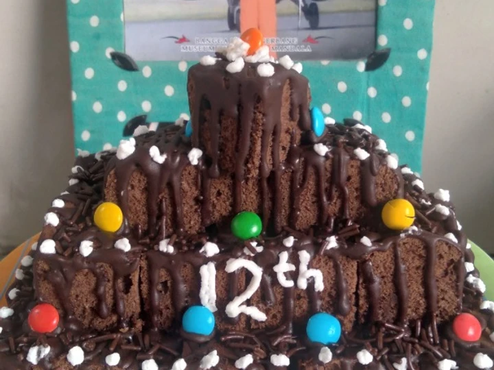 Cara Gampang Menyiapkan Resep Brownies tower sederhana yang Uenak Anti Ribet, Lezat