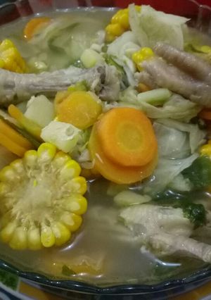 Foto resep Sayur sop jagung ceker bumbu goreng