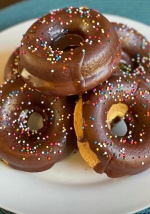 Foto de Donuts de Cenoura cobertos com Chocolate