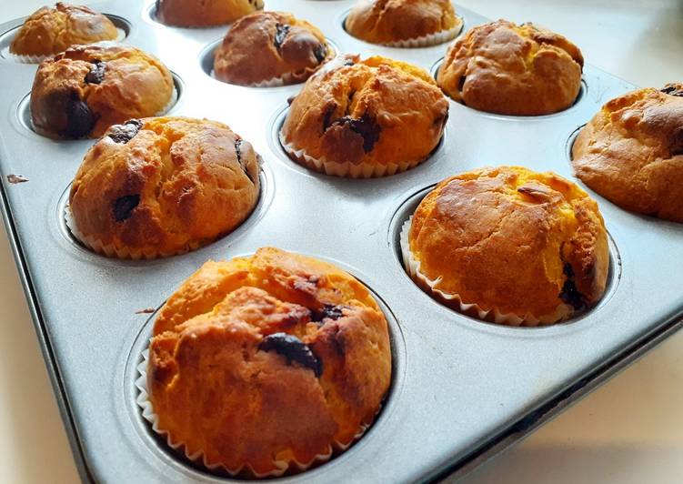 Steps to Prepare Favorite 🎃MUFFIN ALLA ZUCCA E CIOCCOLATO🎃 senza zucchero