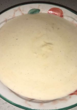 Una foto de Crema de salmón