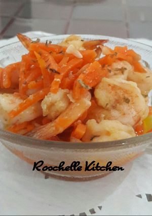 Foto resep Butter Prawn with Carrot