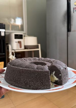 Foto resep Bolu ketan item keju lumer
