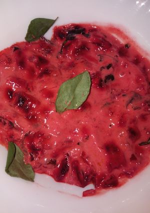 A picture of Beetroot Pachadi.