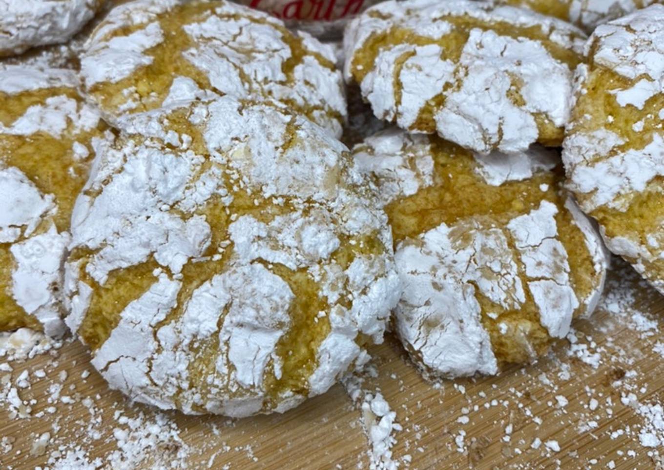 Lemon crinkle cookies