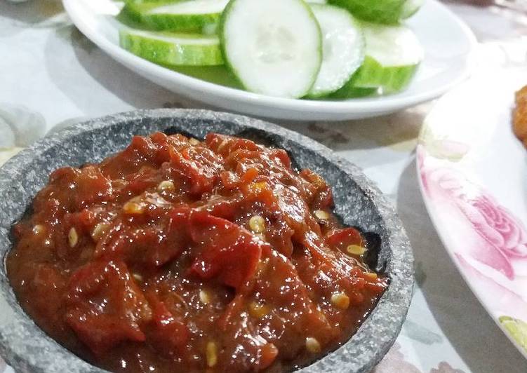 Resep Sambel Terasi Cirebon dijamin nagih 😋, Bisa Manjain Lidah