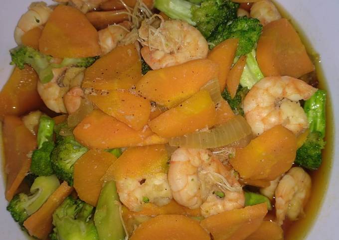 Resep Ca Brokoli Udang Saus Tiram Oleh Cynthia Lie Cookpad