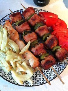 Φωτογραφία της συνταγής Κοτόπουλο σουβλάκι με μπέικον 🥓