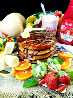 عکسی از دستور پنکیک کدو حلوایی solmaz
