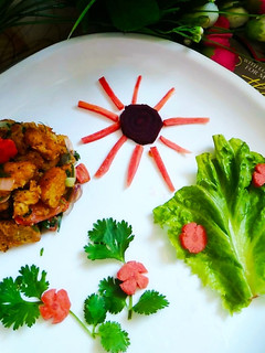 A picture of Bread Chicken Pulao.