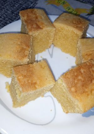 A picture of Milk Custard Cake.