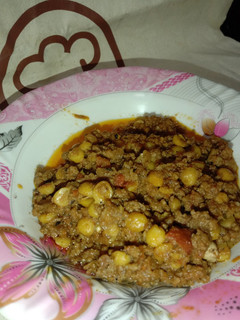A picture of Qeema with Chana dal 🍛🍛🍛.