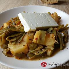 A picture of Green beans (fasolakia).