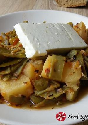 A picture of Green beans (fasolakia).