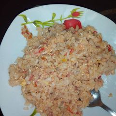 A picture of Rice with eggs.