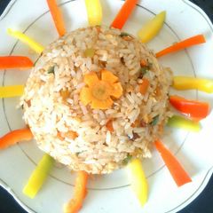 A picture of Egg fried rice.