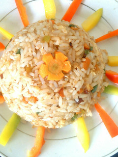A picture of Egg fried rice.